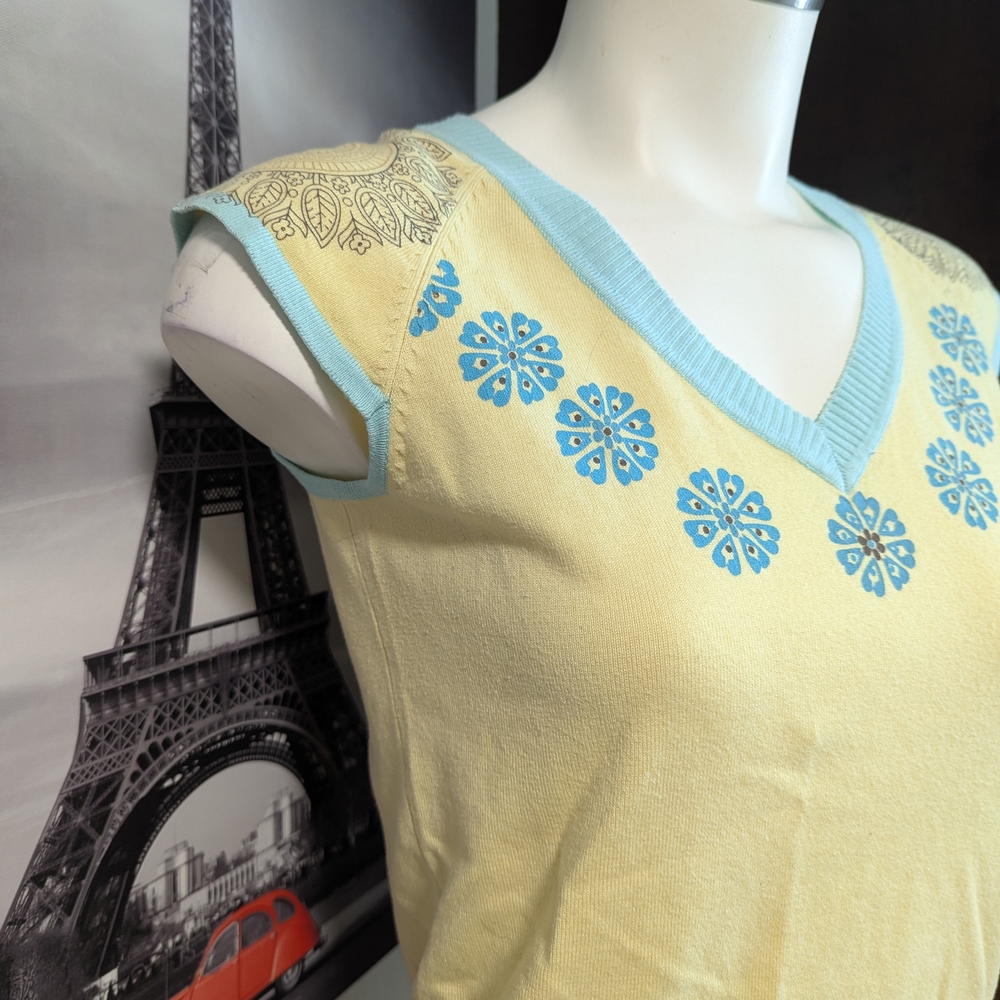 Point Zero Soft Yellow Ribbed Top - Picture 2 of 7